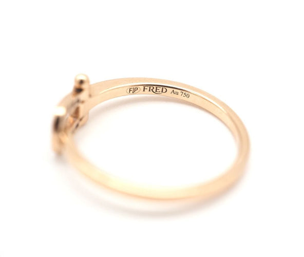Bague 51 FRED - Bague en or rose et diamants 58 Facettes