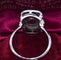 Bague 56 Bague en or blanc avec rubis 58 Facettes
