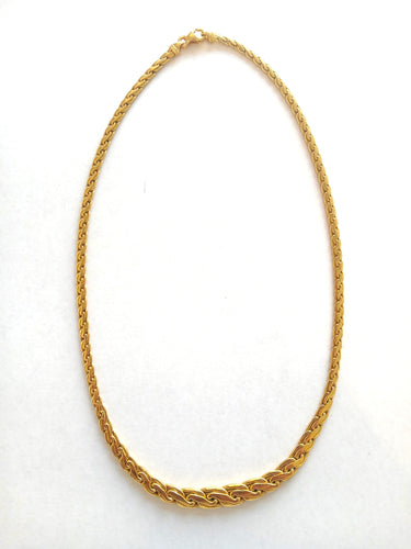 Collier Collier or jaune, maille en S 58 Facettes 596/3