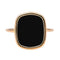 Bague 54 Ginette NY Bague Antique Ring Or rose Onyx 58 Facettes 4098656RV