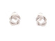 Boucles d'oreilles boucles d'oreilles POIRAY tresse or blanc 18k diamants puces s 58 Facettes 266253