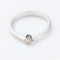 Bague 55 Bague solitaire en or blanc 18 carats et diamant de 0,12 carat 58 Facettes 130022