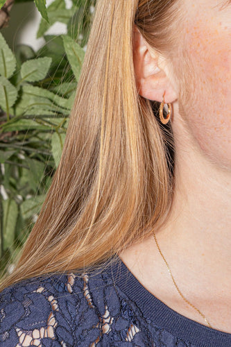 Boucles d'oreilles Boucles d'oreilles Créoles Or rose 58 Facettes 4137617CN