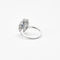 Bague 53 Bague marguerite or gris ornée d'un saphir et diamants 58 Facettes 230266