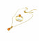 Pendentif Parure 2 pièces en or jaune 18 carats, diamants et citrines 58 Facettes