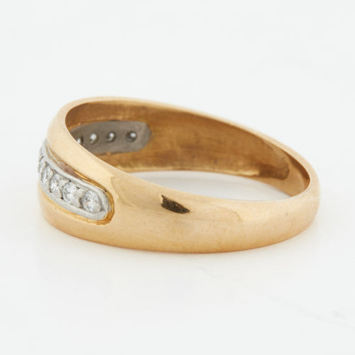 Bague 54 BAGUE DIAMANTS 2 OR 18 CARATS 58 Facettes RÉF 5023/18