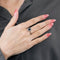 Bague 54 Bague marguerite saphir et diamants 58 Facettes GU211