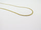 Collier Chaîne maille anglaise plate or jaune 14 carat 58 Facettes