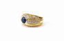 Bague 55 Bague boule saphir et diamants 58 Facettes Bag.S.geom-1281