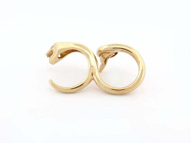 Bague 52 bague BOUCHERON double trouble serpent 52 & 54 or jaune 18k 16g snake 58 Facettes 265233