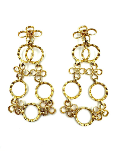 Boucles d'oreilles ALEXANDRE REZA. Importantes boucles d'oreilles or jaune 18K 58 Facettes