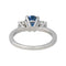 Bague 54 Bague Or blanc Saphir, Diamant 58 Facettes 4170179CN