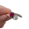 Bague 52 Bague "Toi et Moi" rubis et diamants en or jaune 58 Facettes BJ-002