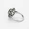 Bague marguerite, saphir et diamants