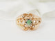 Bague 58 Bague ajourée en or rose et émeraude 58 Facettes 33470