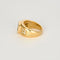 Bague 51 Bague jonc or jaune et aigue-marine 58 Facettes 240796