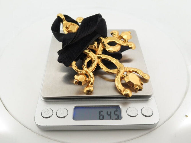 Collier vintage collier pendentif CHRISTIAN LACROIX croix dore 58 Facettes 266572