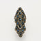 Bague 55 Bague en or jaune et argent 58 Facettes 1629
