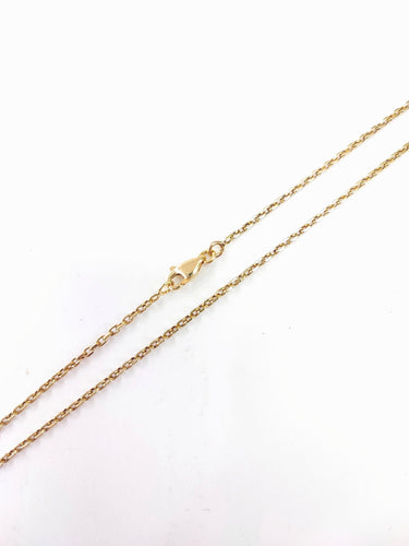 Collier Chaîne maille forçat diamantée 58 Facettes CH.1388.6