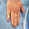 Bague 45 Bague en or jaune avec diamants 58 Facettes