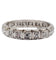 Bague 52 Alliance américaine or blanc 18k ornée de 0,38 carats de diamants taillés en brillants 58 Facettes A05015