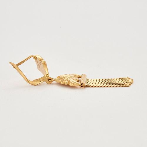 Pendentif Paire de pendants d'oreille en or jaune 58 Facettes
