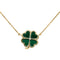 Collier Collier Or jaune Malachite, Diamant 58 Facettes 4891395CN