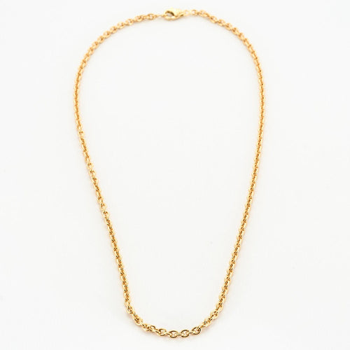 Collier Collier chaine maille jaseron Pleine or jaune 58 Facettes LP1001/8