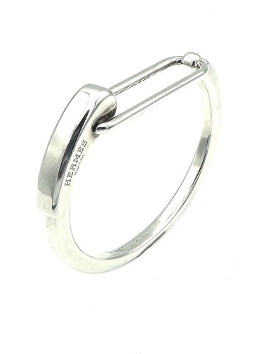 Bracelet HERMES. Collection "Clic argent", bracelet argent 925/00 58 Facettes