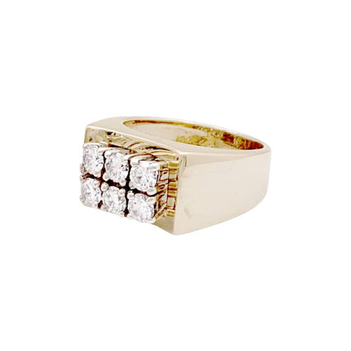 Bague 49 Bague "Tank" deux ors et diamants. 58 Facettes 35066