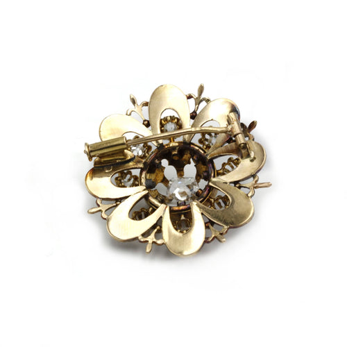Broche Broche or émail diamants 58 Facettes 240216R