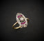 Bague 51.5 Bague Art Déco Diamants Et Rubis Calibrés 58 Facettes 852699