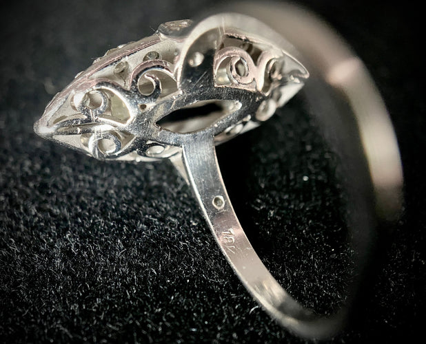 Bague 58 Bague marquise diamant 2 carats 58 Facettes