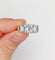 Bague 56 Bague jarretière vintage or jaune 18k topazes et diamants (circa 1980) 58 Facettes A05994