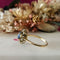 Bague Bague Marguerite or jaune saphir diamants 58 Facettes MG137