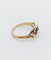 Bague 60.5 Bague victorienne or jaune, trèfle à quatre feuilles et émail bleu (circa 1890) 58 Facettes A05633