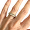 Bague 48.5 Bague de style contemporain du XXe siècle en or 18 carats avec diamants de 0,48 carat 58 Facettes Q329B