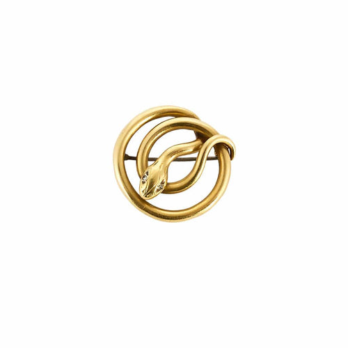 Broche Broche Serpent Or jaune 58 Facettes SBR1754