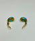Boucles d'oreilles Paire de clip d'oreilles, or jaune, vers 1950 58 Facettes