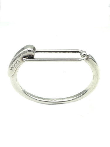 Bracelet HERMES. Collection "Clic argent", bracelet argent 925/00 58 Facettes