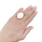 Bague 52 Bague Pomellato "Victoria" or jaune, cacholong. 58 Facettes 33869