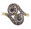 Bague 52 Bague toi et moi antique or jaune et diamants 58 Facettes A05760