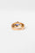 Bague Jonc en or jaune, saphir et diamants