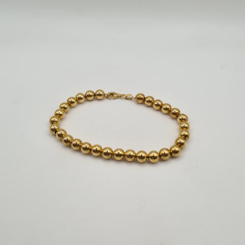 Bracelet Bracelet boules or jaune 18 carats 58 Facettes