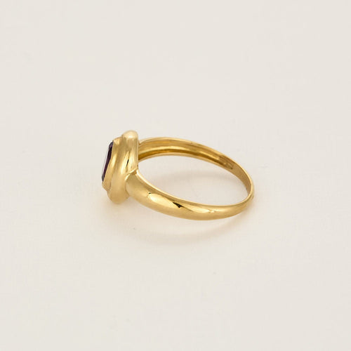 Bague 56 Bague en or jaune et améthyste 58 Facettes AUX1333X3