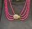 Collier Collier ancien 4 rangs perles de rubis 58 Facettes