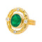 Bague 51 Bague Or jaune Emeraude, Diamant 58 Facettes 4354717CN