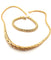 Bracelet Collier et bracelet maille palmier en or jaune 18 carats 58 Facettes
