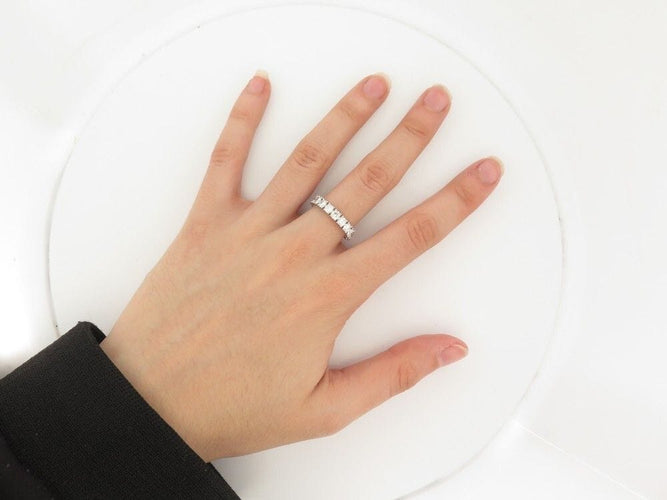 Bague 52 bague CARTIER alliance destinee crn4127552 t52 platine & diamants 58 Facettes 256924