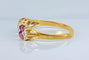 Bague 50 Bague en or jaune 18 carats, 6 rubis et 4 diamants 58 Facettes AB551